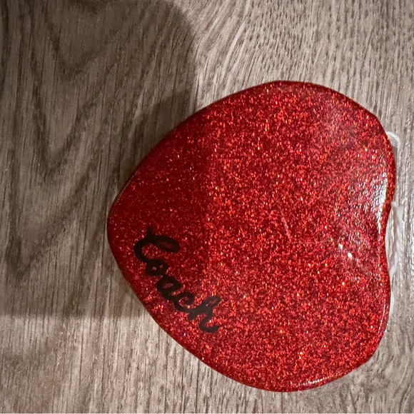 Coach Other - Coach Glittering Red Heart Coin Pouch